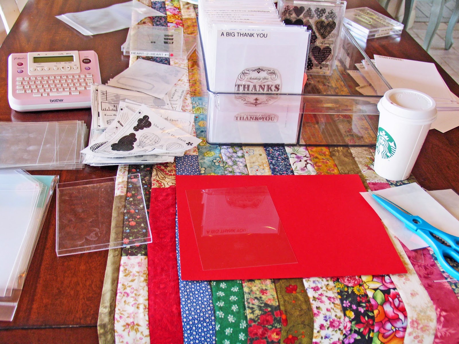 Sweet P Clear Stamp Storage converting to pockets