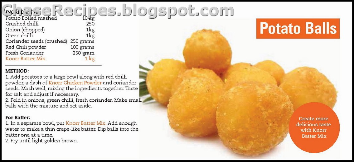 Potato Balls Method English Recipe Get Online Chase Recipes
