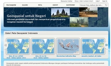 Peta Interaktif Informasi Geospasial Indonesia
