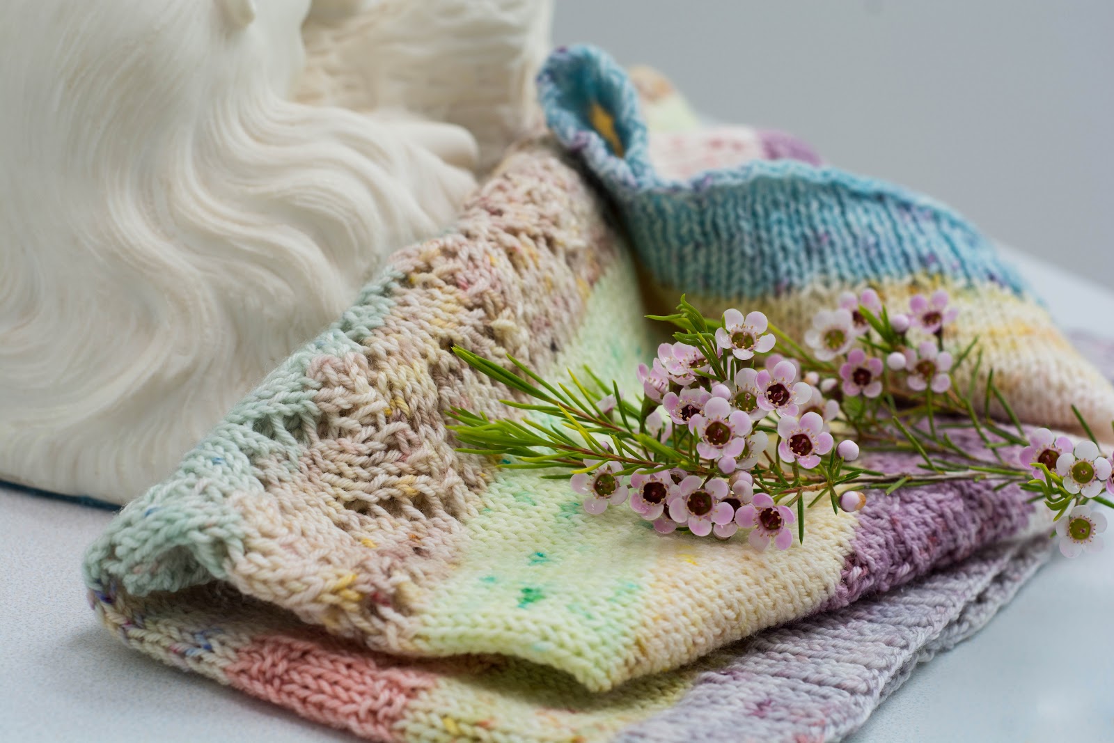 The Knitting Blog by Mr. Puffy the Dog Land of Sweets Cowl and Yarn Advent Calendars