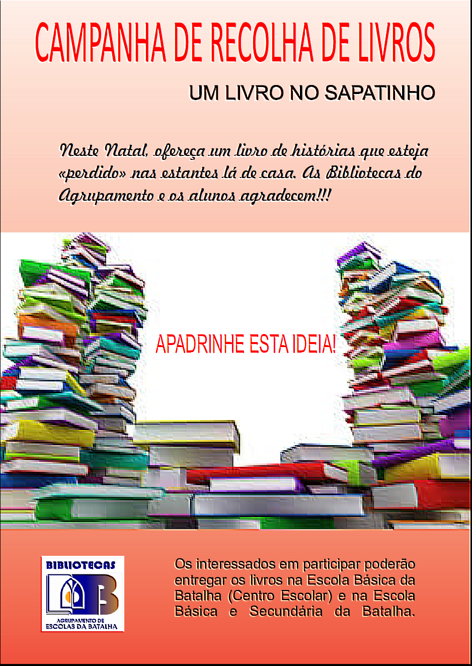 CAMPANHA RECOLHA LIVROS