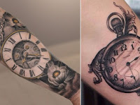 Clock Tattoo Designs For Women