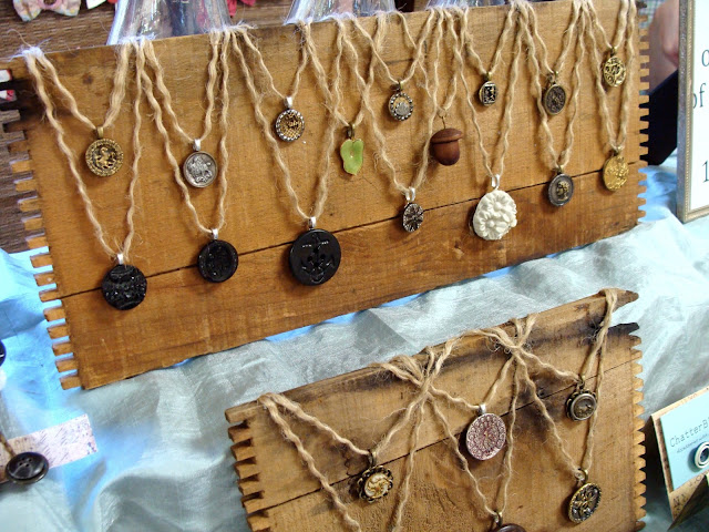 old wooden boards used for jewelry display showcase