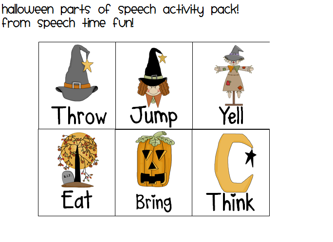 Halloween Parts Of Speech Activity Pack Speech Time Fun Speech And halloween-parts-of-speech-activity-pack-speech-time-fun-speech-and