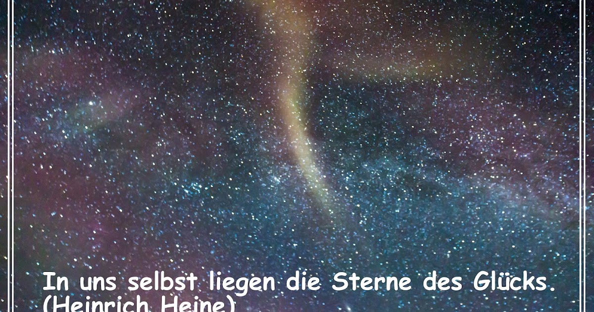 Kartenzauber und mehr.... In uns selbst liegen die Sterne des Glücks.