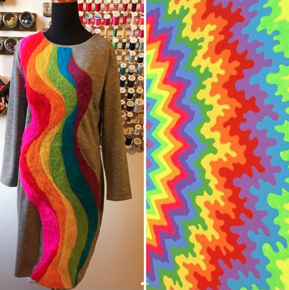 Cassie Stephens DIY Needle Felted Rainbow Dress