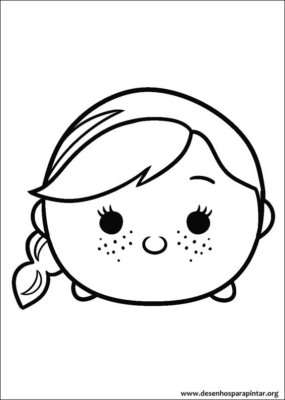 Coloring pages for kids free images: Disney Tsum Tsum free coloring