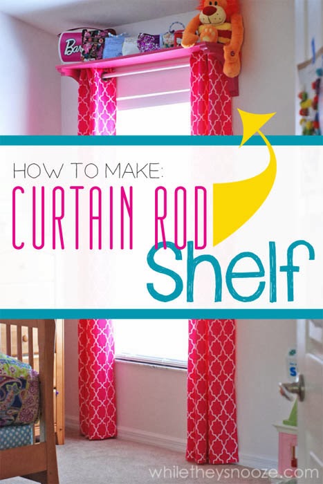 While They Snooze: Easy Curtain Shelf