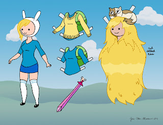 Adventure Time Fionna Paper Doll page one