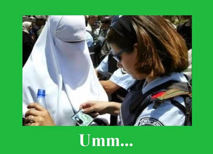 Islamic Woman Identity Check Fail Funny Picture
