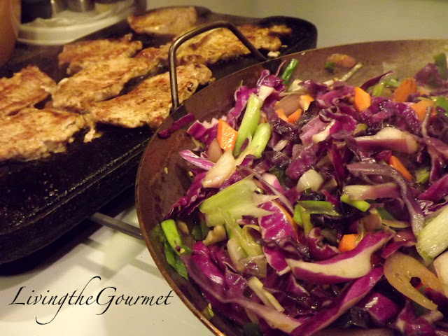 tasty sliced pork loin with red cabbage!!!
