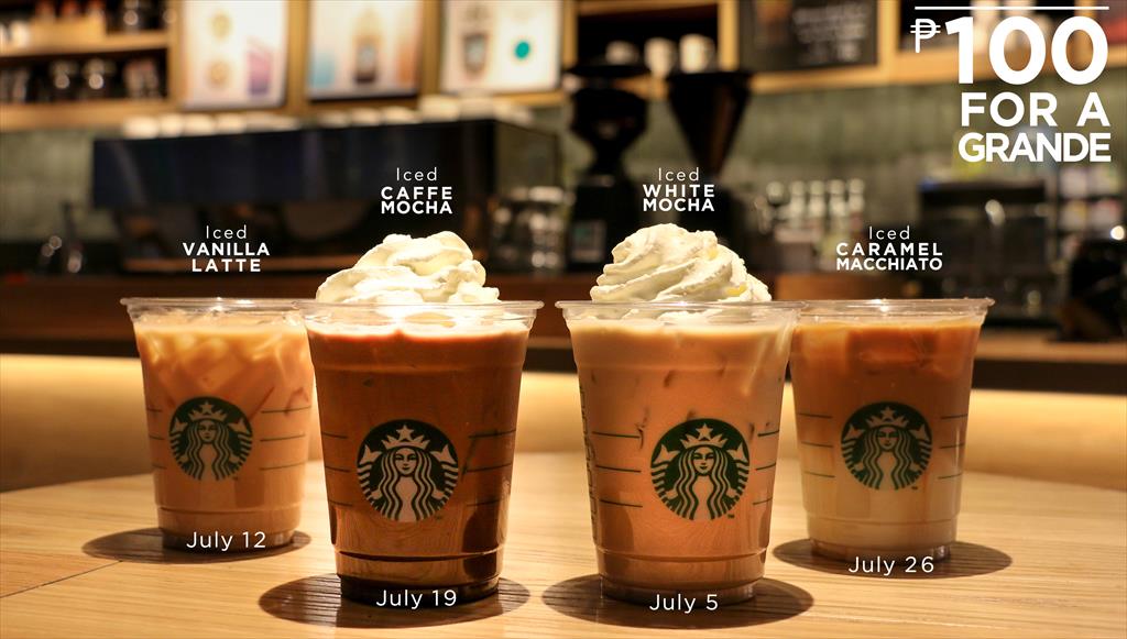 Manila Shopper Starbucks Grande Wednesday P100 Promo July 2017 Manila Shopper Starbucks Grande Wednesday P100 Promo July 2017