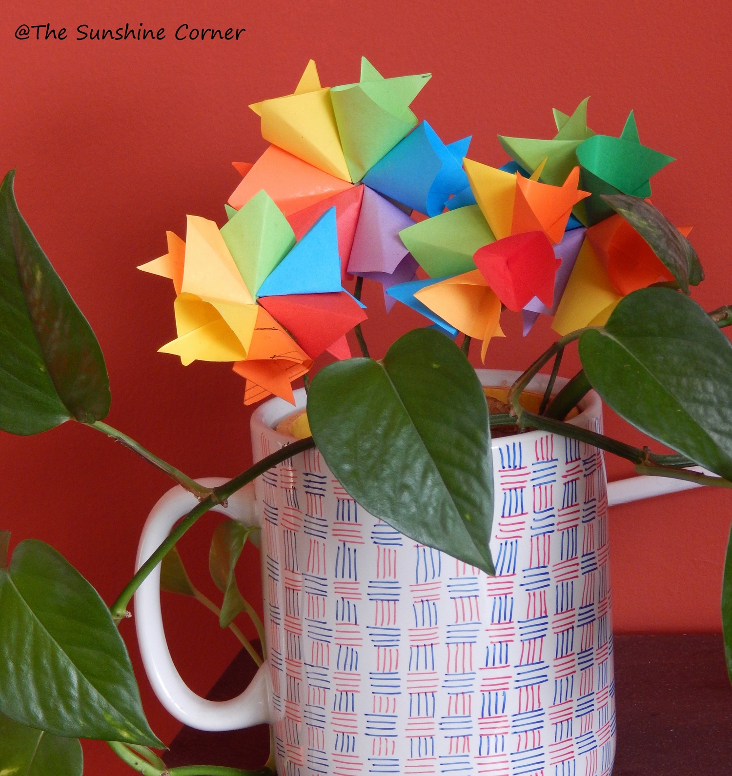 The Sunshine Corner Kids crafts Rainbow flowers