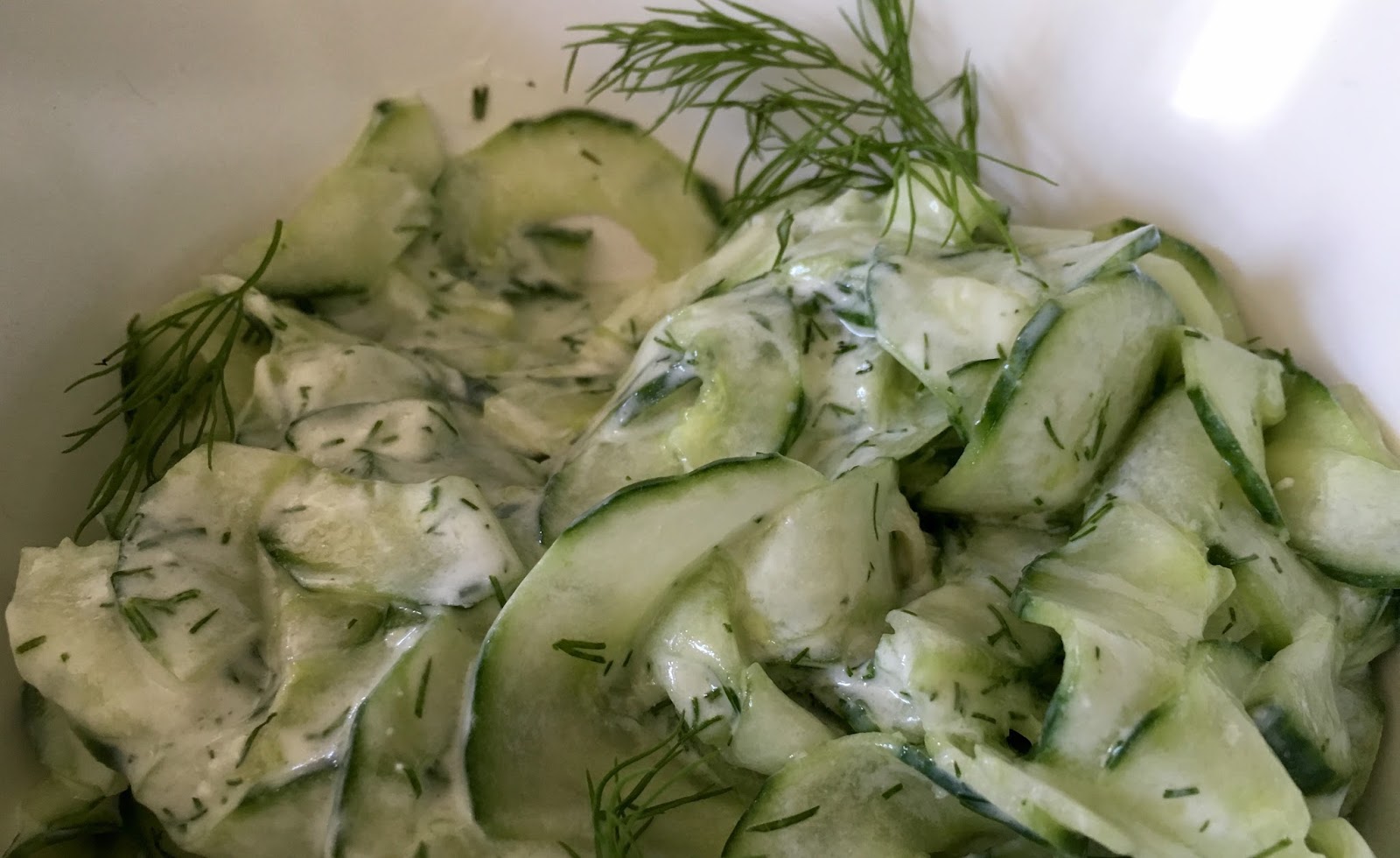 Lust auf Lecker 🌶: Gurkensalat mit Joghurtdressing