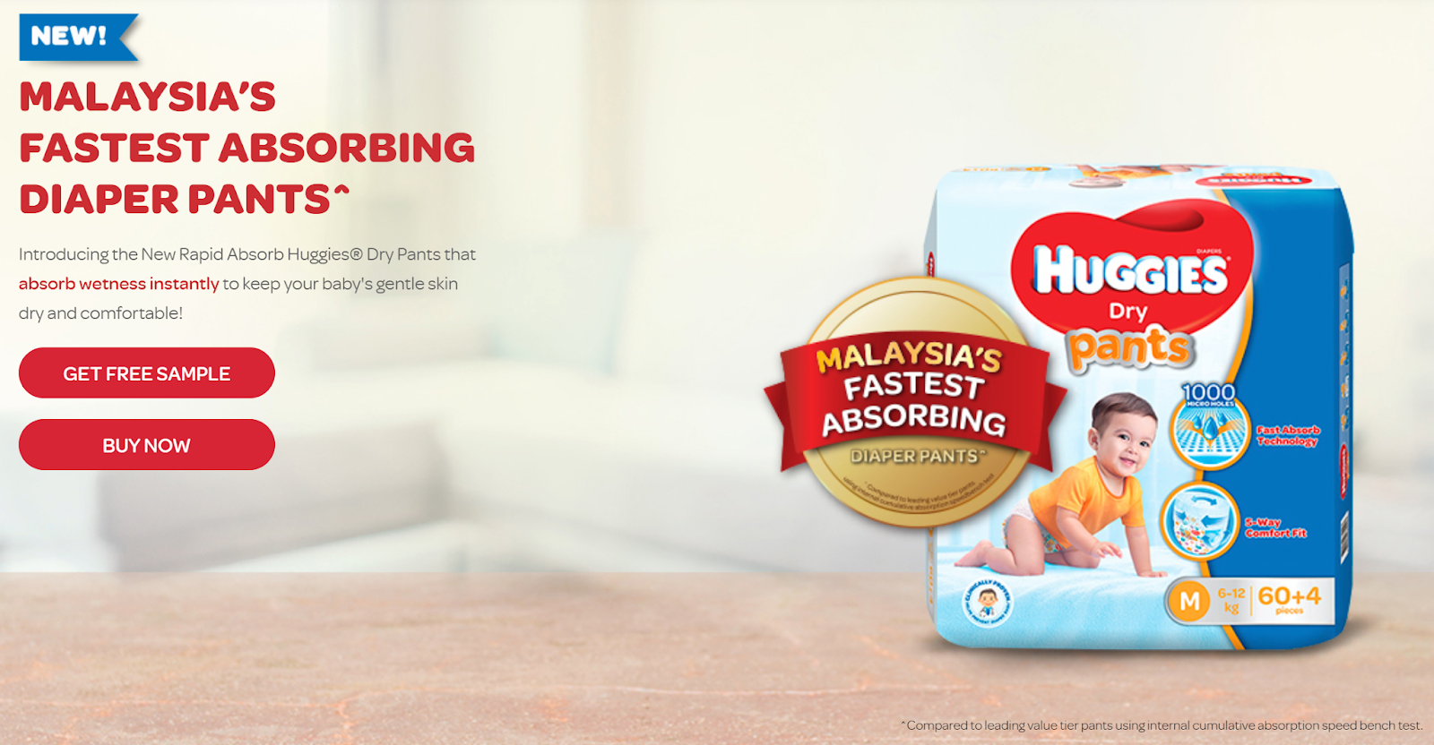 Huggies Malaysia's Fastest Absorbing Diaper Pants Fadzi Razak