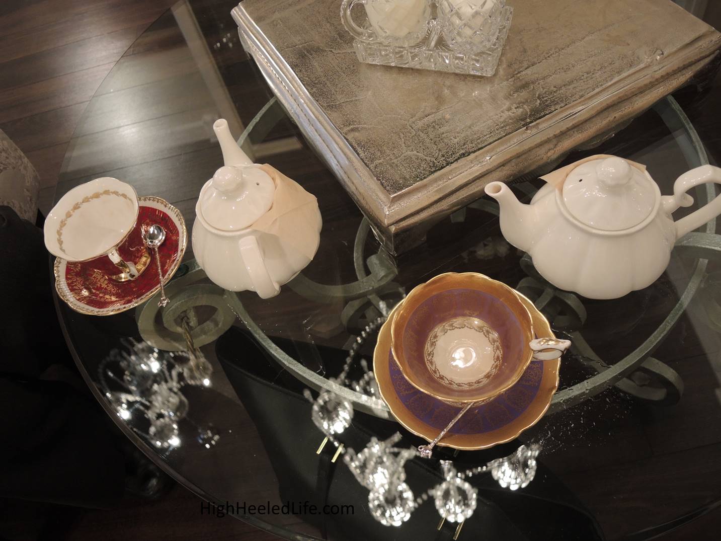 Celia M. Living My High Heeled Life Teacups and Crowns in the