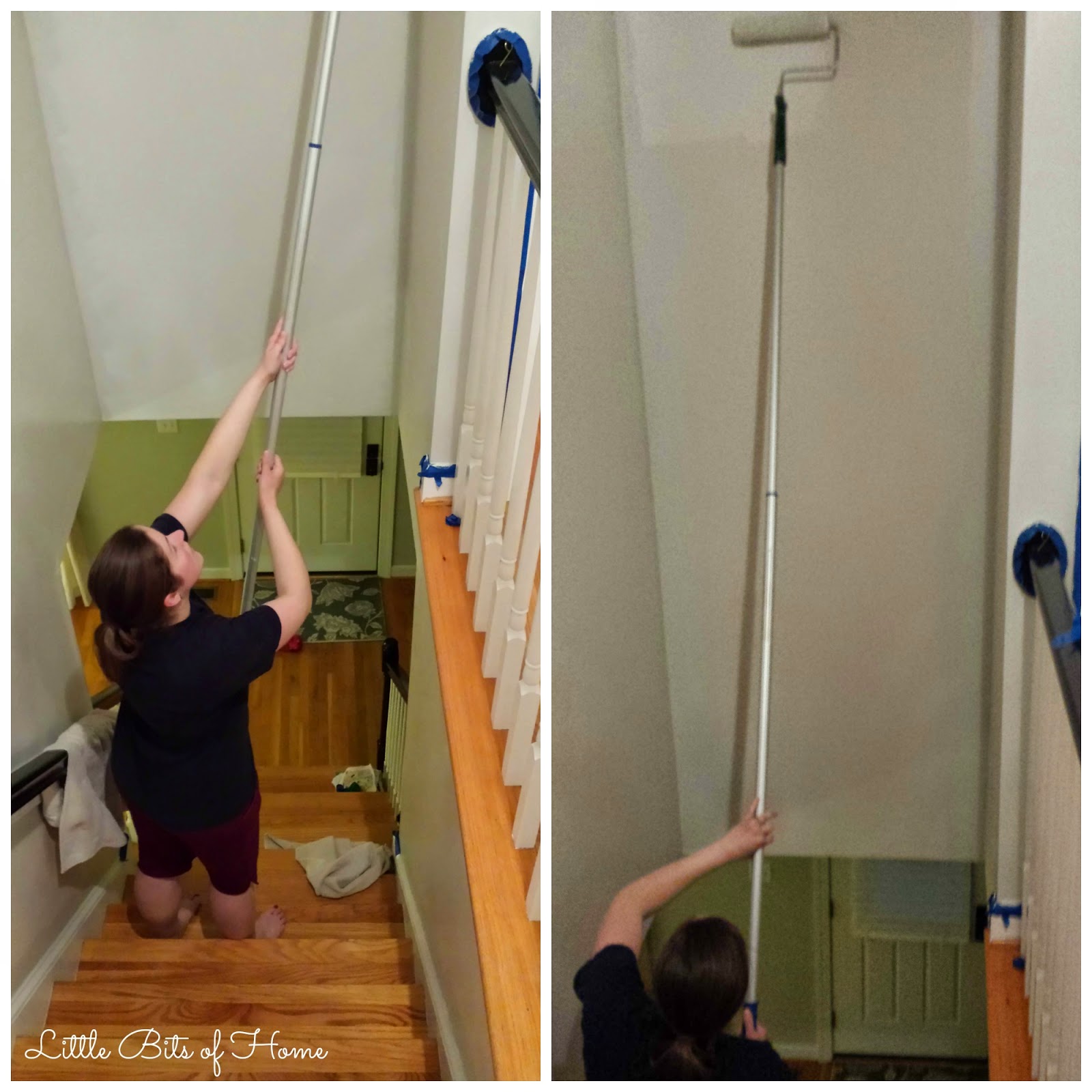 How to Paint a Stairwell With a Ladder 