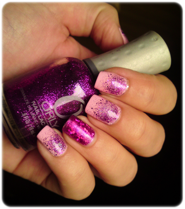 Ivana Thinks Pink: NOTW #2 ~ Purple Glitter Gradient and Foil