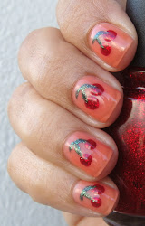 cherry nail pinkbeauty