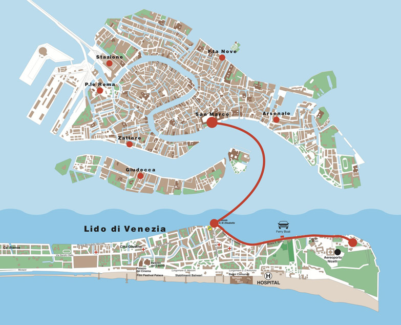 Jesolo Venice Bus Map