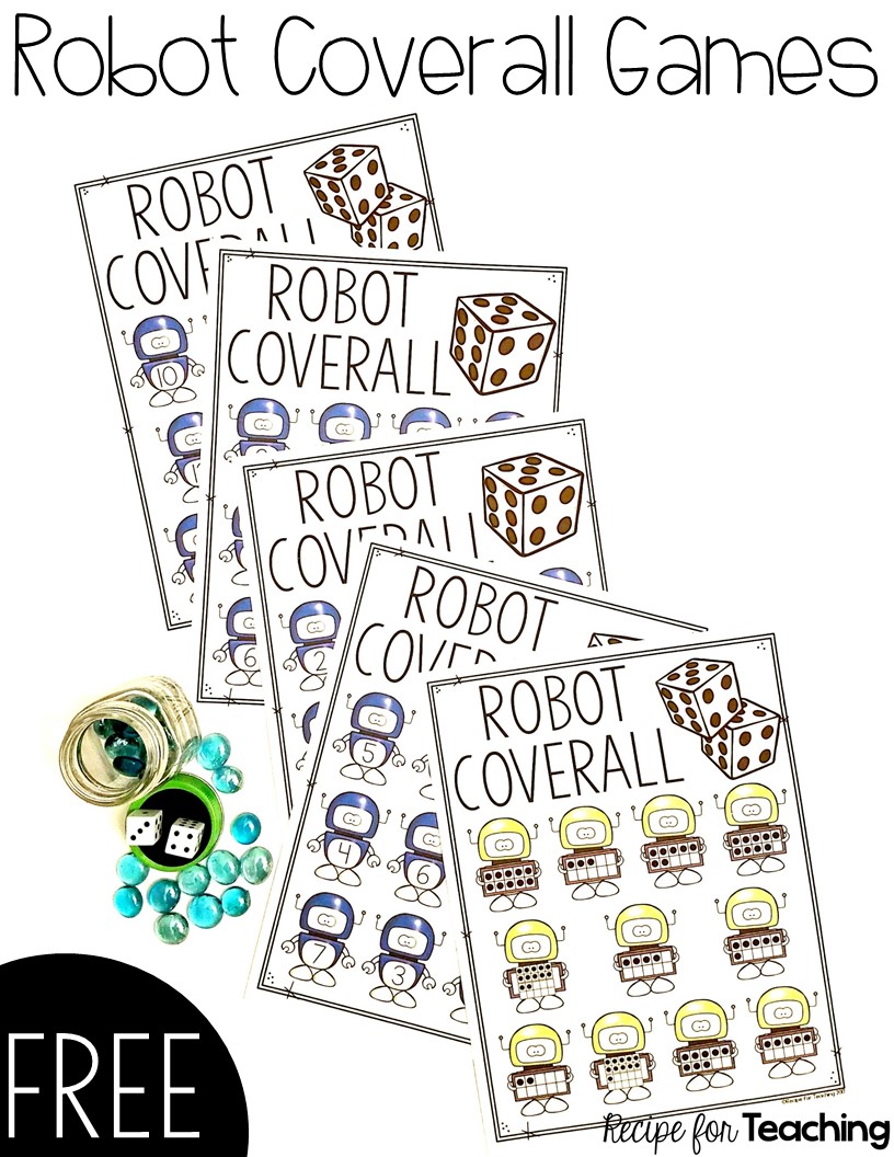 Robot Coverall Games Recipe for Teaching