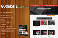 Goomsite AMP HTML Responsive Blogger Template