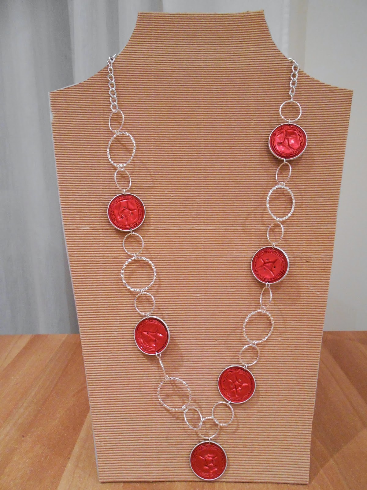Gleamart Collana Lunga Con Ciondolo Disco Cerchio E Frange Nappe - Lunghezza 83,8 Cm, Regalo In Confezione