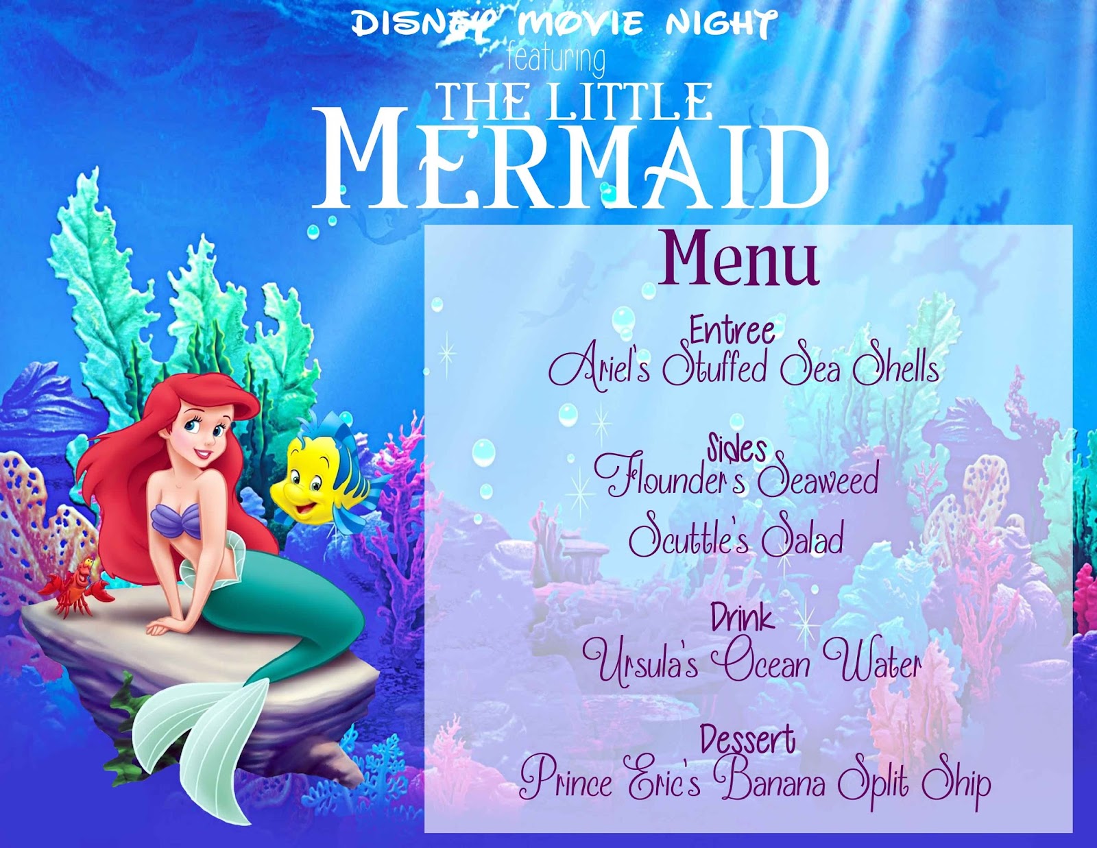 Mommy and Things: Disney Movie Night: The Little Mermaid