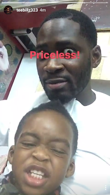 Photos: Teebillz and his son, Jamil, goof around on IG