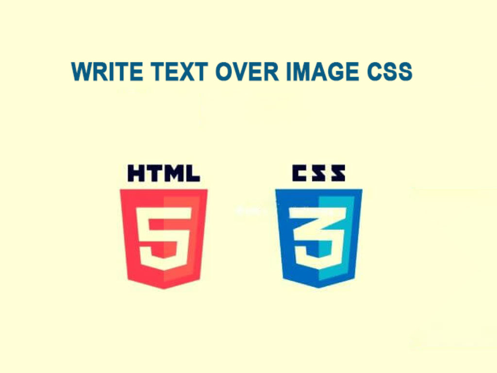How to write title or text over image css How to write title or text over image css