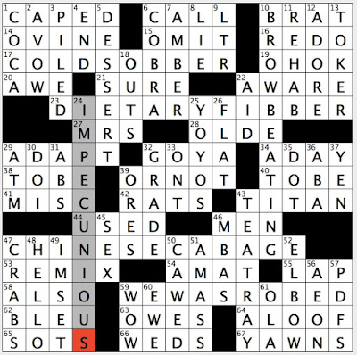 Rex Parker Does the NYT Crossword Puzzle: Mascot of Winnipeg Jets / FRI  7-19-19 / Las Vegas casino with musical name / Mormon settlement of 1849 /  Orange half of iconic duo /