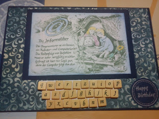 basteloma: Geburtstagskarte für eine Informatiker