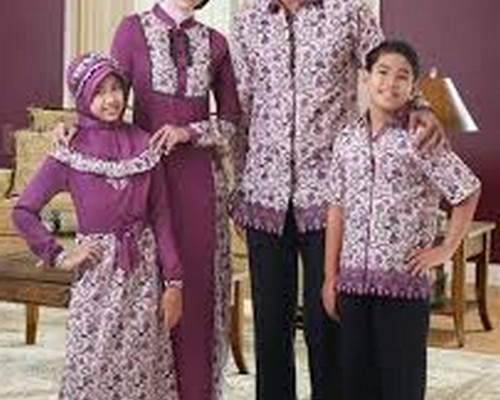 Model Baju Sarimbit Muslim Kelurga Terbaru Kombinasi Polos 