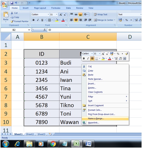Fungsi VLookup di Microsoft Excel