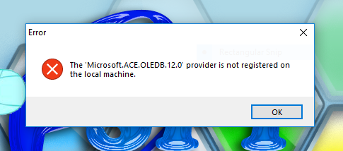 The microsoft. Oledb. Oledb. 0 в visual studio 2019. 0 не зарегистрирован на локальном компьютере windows 10.
