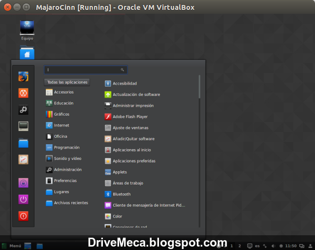 DriveMeca instalando Linux Manjaro Cinnamon paso a paso DriveMeca instalando Linux Manjaro Cinnamon paso a paso