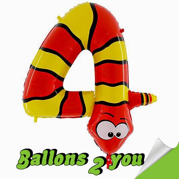 Riesen Tierzahl  Folienballon 