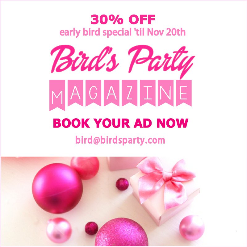 Our Winter Magazine - be part of an amazing team of creative influencers and party professionals to get your blog or business in front of thousands! at Blog.BirdsParty.com @birdsparty #partyideas #magazine #partymagazine
