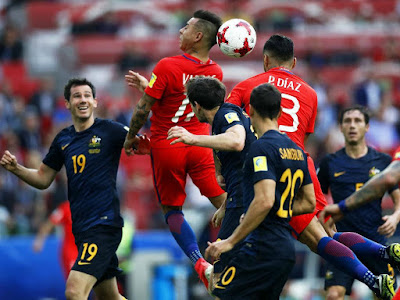 ADEUS AUSTRÁLIA | Taça das Confederações: Chile-Austrália, 1-1
