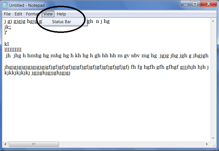 Information Tecnology Notepad Menu