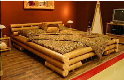 cama de bambu artesania muebles para la casa en bambu