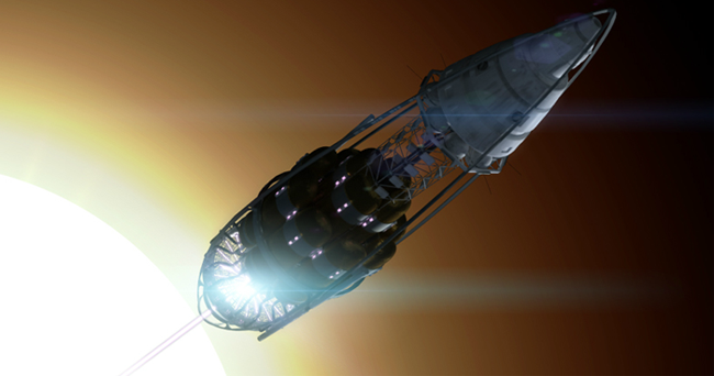 Unmanned spaceship concept for interstellar travel