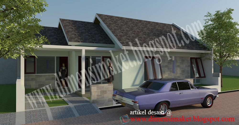 Dimensi Maket Arsitektur : Desain Rumah 003 : Contoh Desain Rumah 