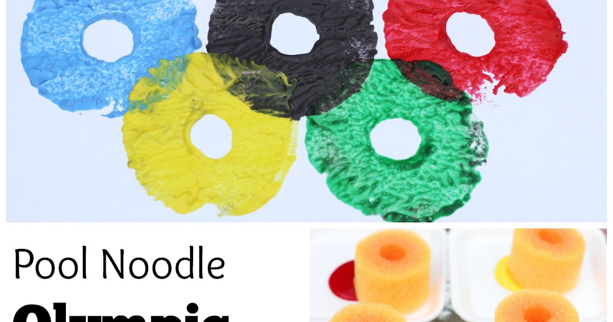 Kitchen Floor Crafts Pool Noodle Olympic Ring Painting