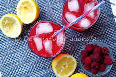 Limonada cu zmeura/ Raspberry lemonade
