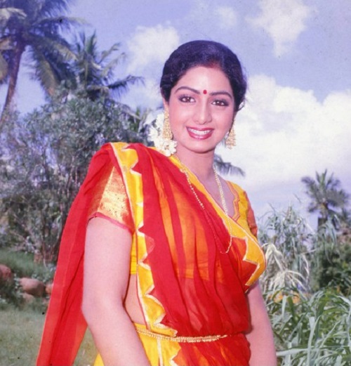 Sridevi Sridevi and Rajesh Khanna in Masterji (1985) Bollywood