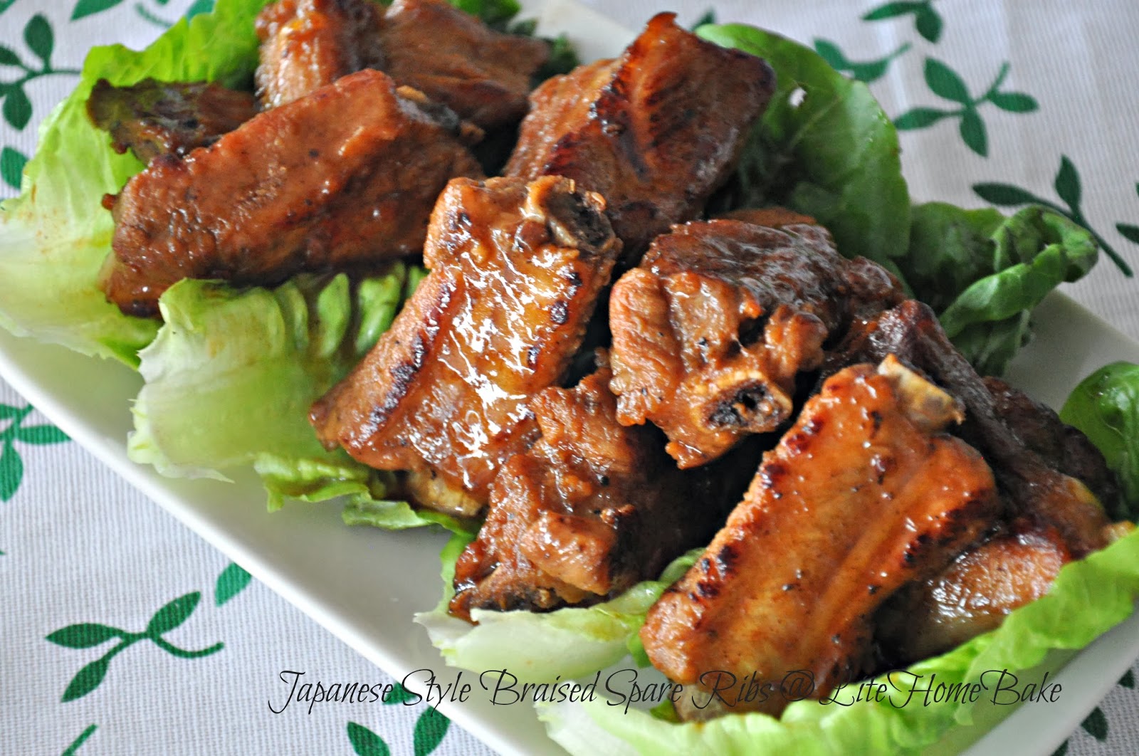 Japanese Style Braised Pork Ribs Lite Home Bake