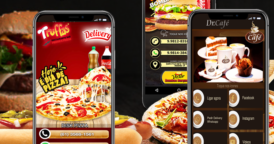 Digital Vision Cartão de visita digital interativo Bares, Restaurantes