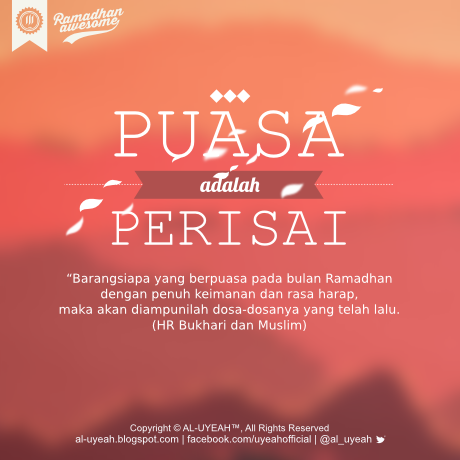 Puasa Adalah Perisai - Aluyeah