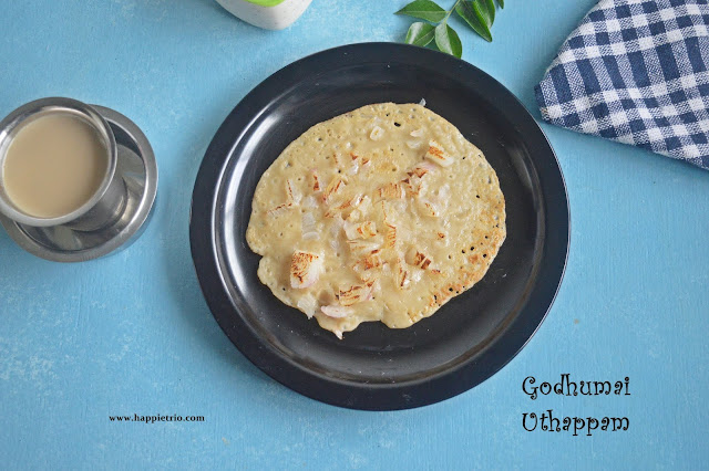 Wheat Uthaappam Recipe | Godhumai Uthappam | Atta Pancakes